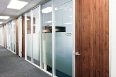 office front gravity lock systems glass demountable walls