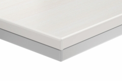 1 inch with silver split color edge