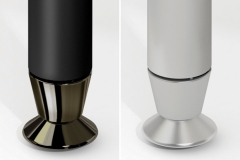 round feed available in black or silver