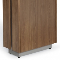 Height Adjustable Glides on Pedestal Leg
