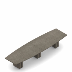 Boat Shaped Boardroom Table 168 x 48 (Z48168BE)