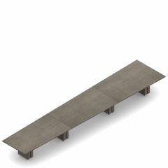 Wedge Boardroom Table 264 x 60 (Z60264WE)