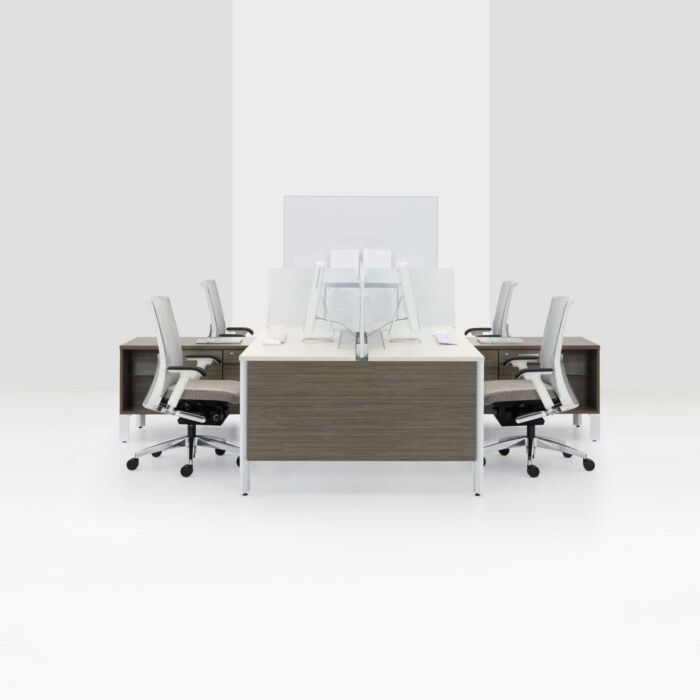 Bench Desks With a White Background