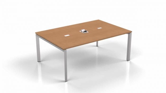 modern conference table with wire management feature