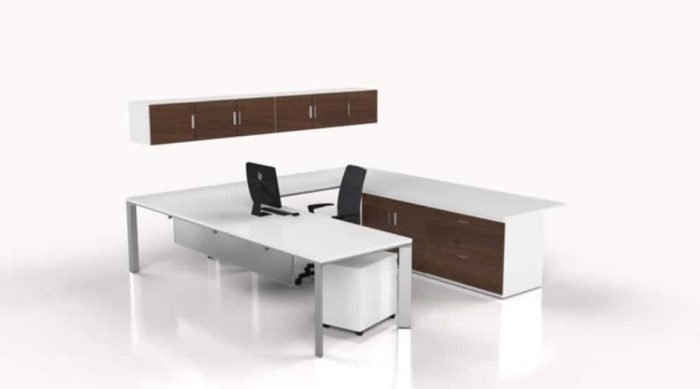modern desk setup