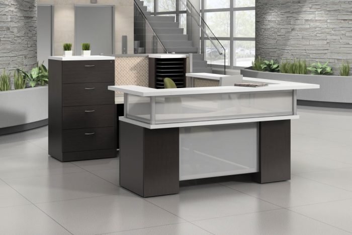 modern reception desk