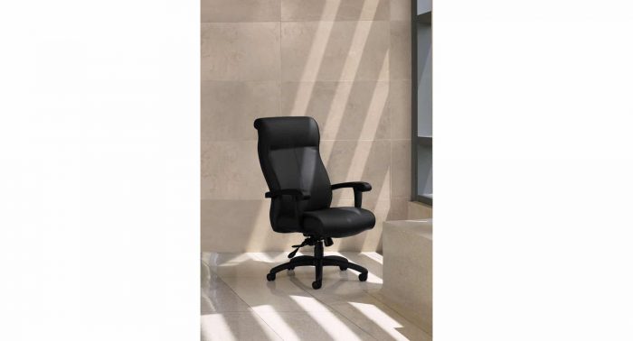 black leather executive chair