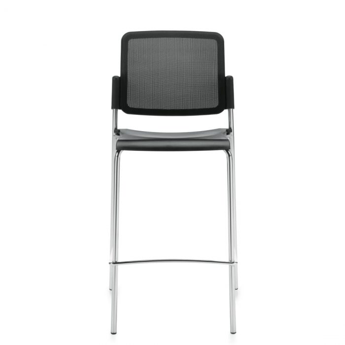 Armless Bar Stool, Polypropylene Seat & Mesh Back (6558MB)
