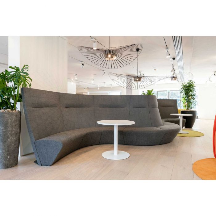 modern grey collaborative seating