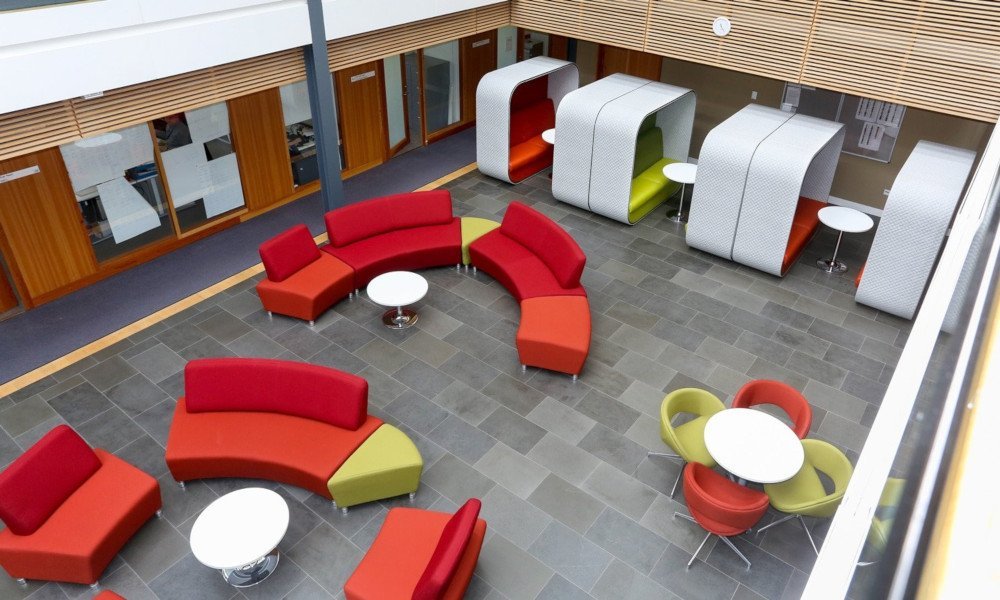 Modern Office Furniture - Red and Green