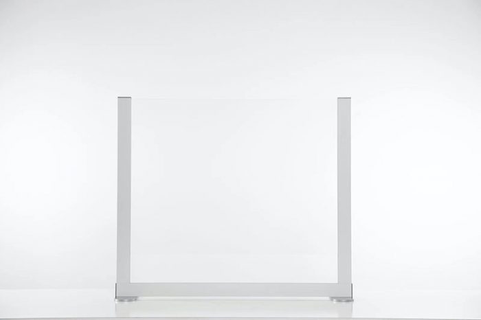 A small Counter Shield Basic screen placed on a table.